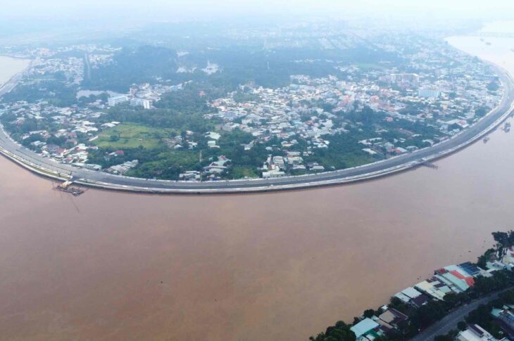 Hình ảnh đường ven sông Đồng Nai trước ngày thông xe