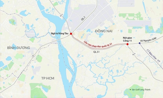 Đồng Nai làm đường trên cao giảm ùn tắc quốc lộ 51