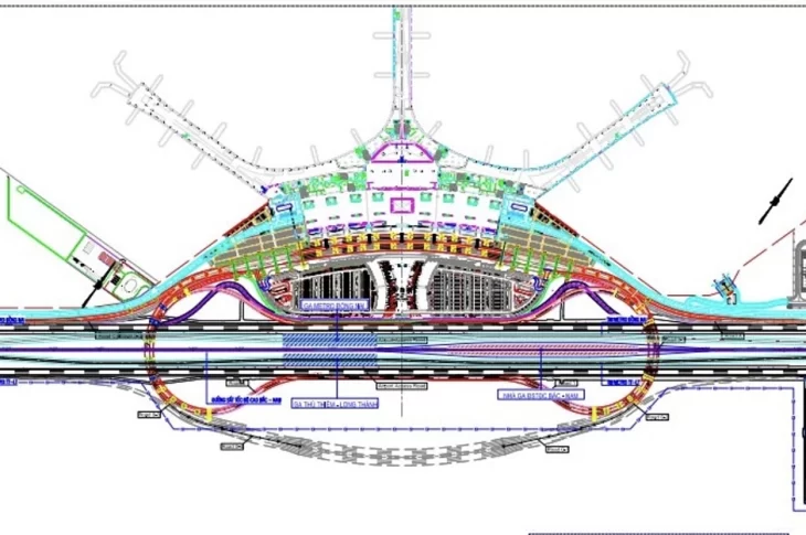 Bộ Xây dựng thống nhất vị trí nhà ga đường sắt tại sân bay Long Thành